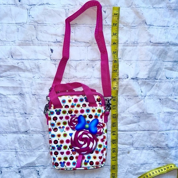 RARE New Disney Tech Minnie Mouse Pink Candy Purse Tablet Phone Crossbody - Picture 8 of 8